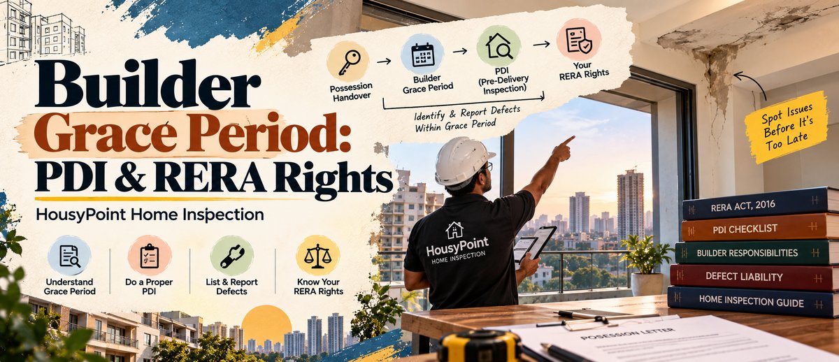 Builder Grace Period: PDI & RERA Rights | HousyPoint Home Inspection